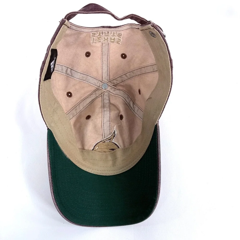 Adidas Texas State Bobcats Hat Distressed Maroon Adjustable Cotton Twill Dad Cap